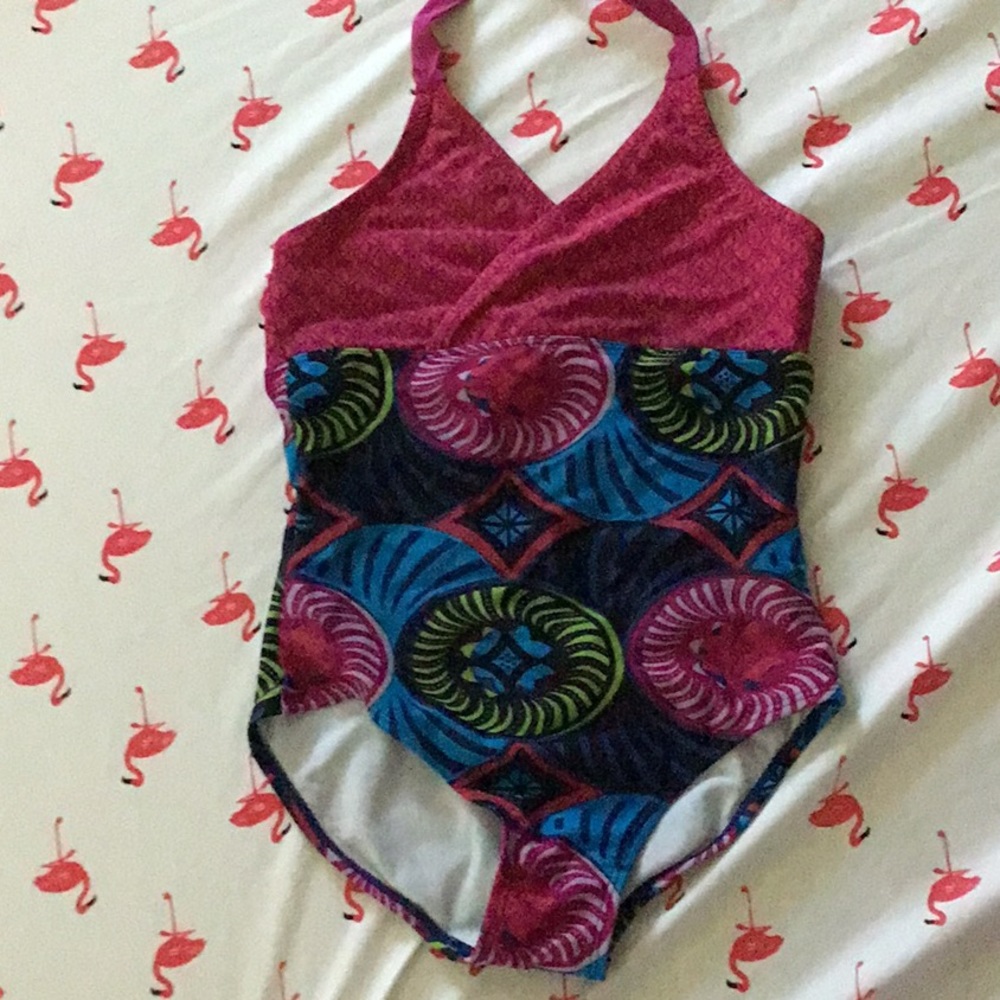 One piece sitting suit with mandala designs